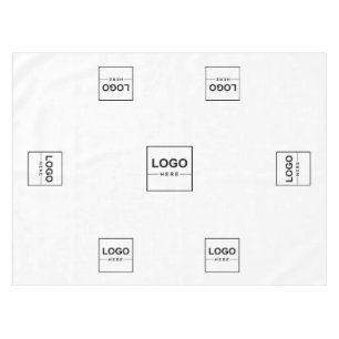 7 Business Logo Professional Brand White Tablecloth