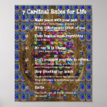 7 Cardinal Rules for LIFE Poster<br><div class="desc">7 Cardinal Rules for LIFE Over 4000 FineART Posters Canvas, POD Gifts Photos Images Graphics by Navin Joshi Artist Wall Art, Canvas Prints, Framed Prints, Acrylic Prints, Metal Prints, Prints, Posters Home Decor, Throw Pillows, Duvet Covers, Shower Curtains, Tote Bags, Hand Towels, Bath Towels, Bath Sheets, Life STyle, Weekender Tote...</div>