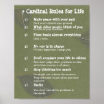 7 Cardinal Rules for LIFE Poster<br><div class="desc">7 Cardinal Rules for LIFE Over 4000 FineART Posters Canvas, POD Gifts Photos Images Graphics by Navin Joshi Artist Wall Art, Canvas Prints, Framed Prints, Acrylic Prints, Metal Prints, Prints, Posters Home Decor, Throw Pillows, Duvet Covers, Shower Curtains, Tote Bags, Hand Towels, Bath Towels, Bath Sheets, Life STyle, Weekender Tote...</div>