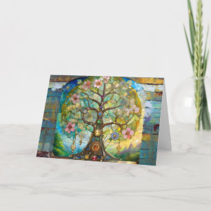 7 Chakra Blossoming Tree Of Life Card