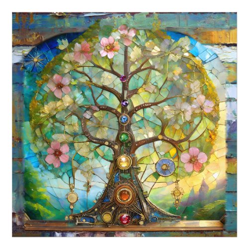 7 Chakra Blossoming Tree Of Life Photo Print