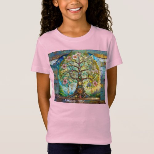 7 Chakra Blossoming Tree Of Life T_Shirt