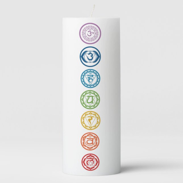 7 Chakra Candle (Front)