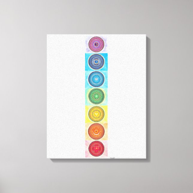 7 Chakra Canvas Print (Front)