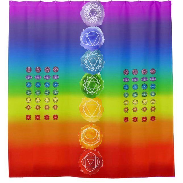 7 Chakra Shower Curtain (Front)