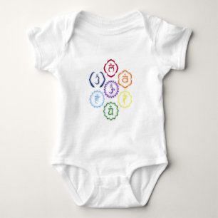 7 Chakras in a Circle Baby Bodysuit