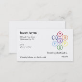 7 Chakras in a Circle Business Card (Front/Back)