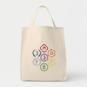 7 Chakras in a Circle Tote Bag