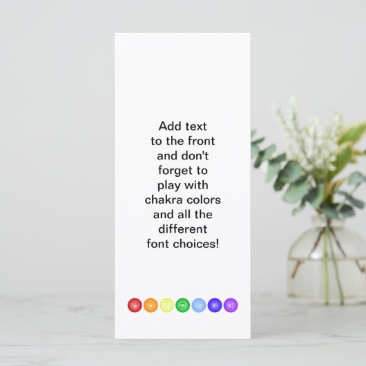 7 Chakras in a Horizontal Line (Standing Front)