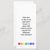 7 Chakras in a Horizontal Line (Front/Back)