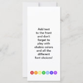 7 Chakras in a Horizontal Line (Front)