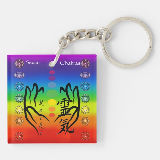 7 Chakras Keychain (Back)