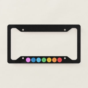 7 Chakras License Plate Frame