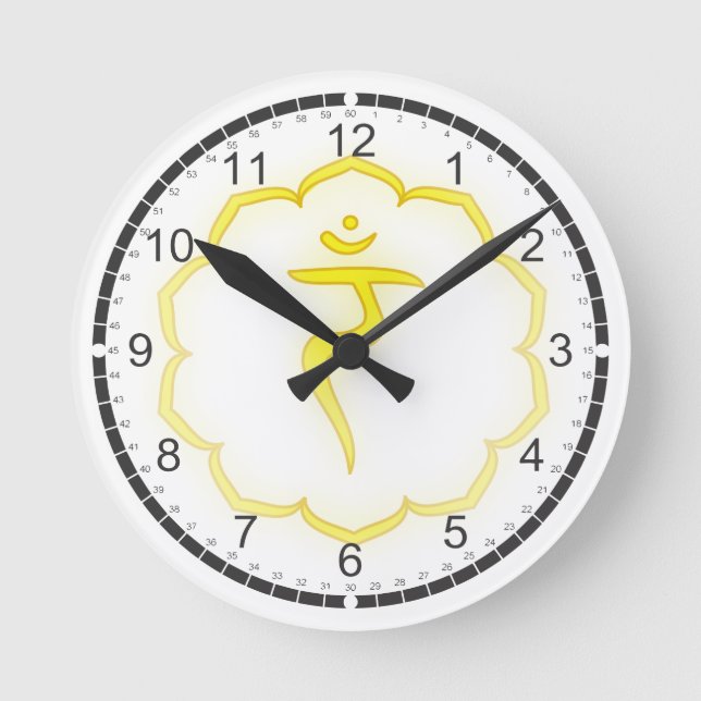 7 Chakras Massage Room Clocks (Front)