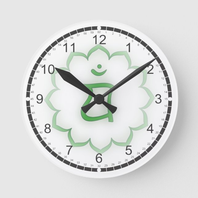 7 Chakras Massage Room Clocks (Front)