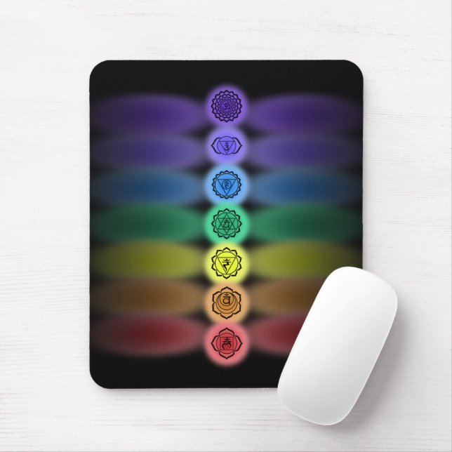 7 chakras mouse pad (With Mouse)