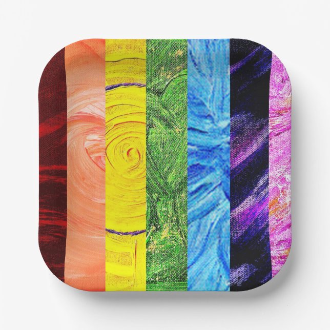 7 Chakras Paper Plates (Front)