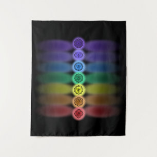 7 chakras tapestry