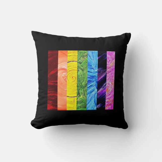 7 Chakras Throw Pillow (Front)