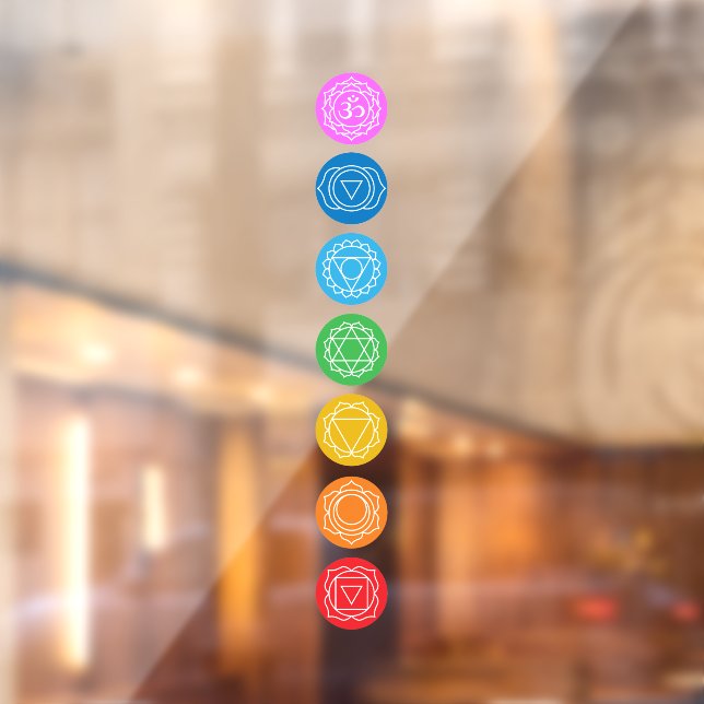 7 Chakras Window Cling (Sheet 2)