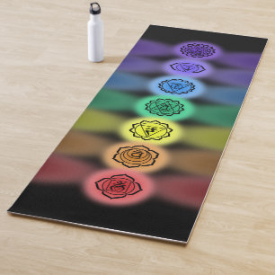 7 chakras yoga mat