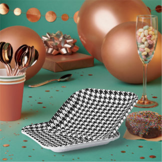 7" Checkered Square Paper Plates