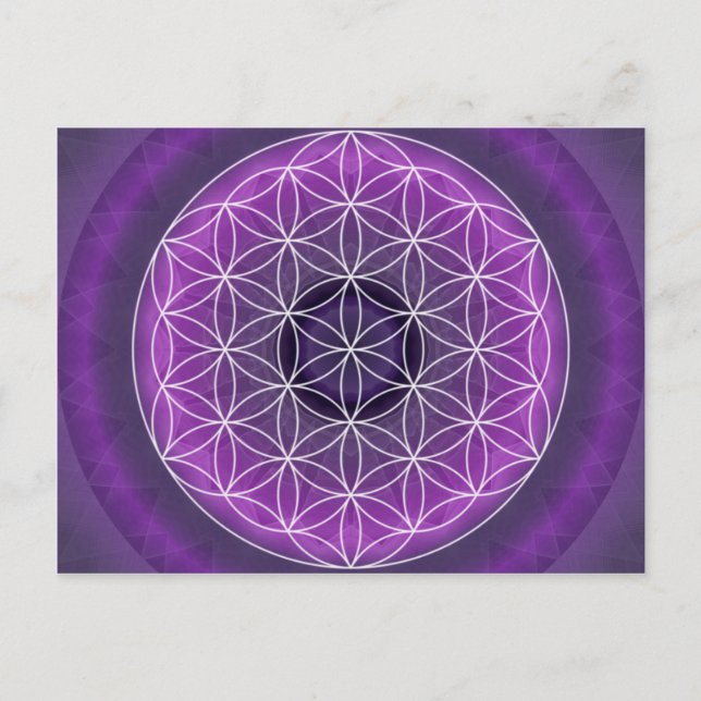 7 crown chakra created by Tutti Postcard (Front)