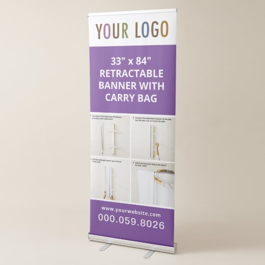7 Custom Retractable Banner Stand For Trade Shows Zazzle Com