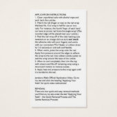 7 Day Challenge Card (Back)