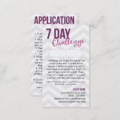 7 Day Challenge Sample Card Business Cards (Front/Back)