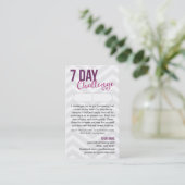 7 Day Challenge Sample Card Business Cards (Standing Front)