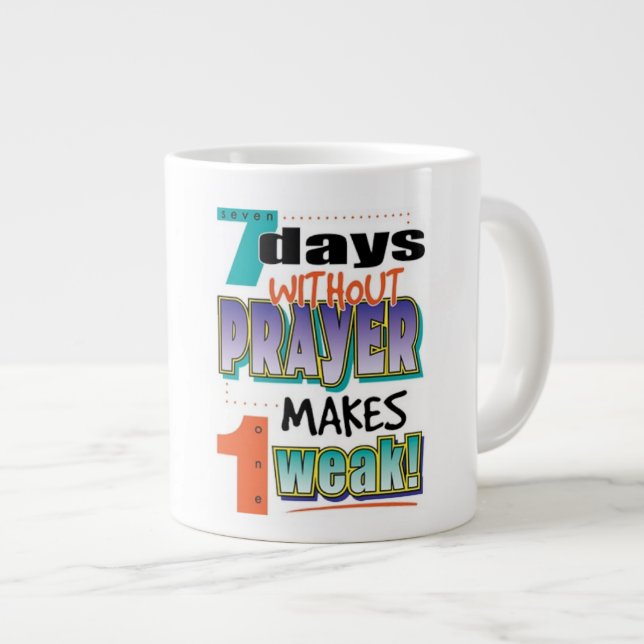 7 Days   - Extra-large coffee  mug (Front Right)