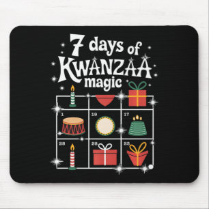 7 Days Of Kwanzaa Kinara Magic Festive Magic Symbo Mouse Pad