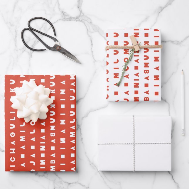 7 DAYS OF KWANZAA WRAPPING PAPER SHEETS (Front)