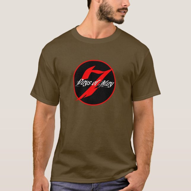7 Days of May Round Logo T T-Shirt (Front)