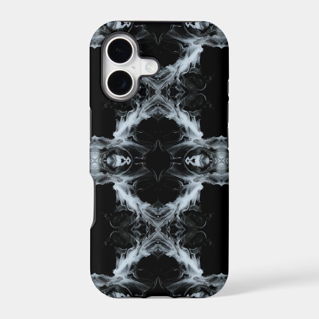 7 Deadly Sins and 7 Contrary Virtues Abstract Art iPhone Case (Back)
