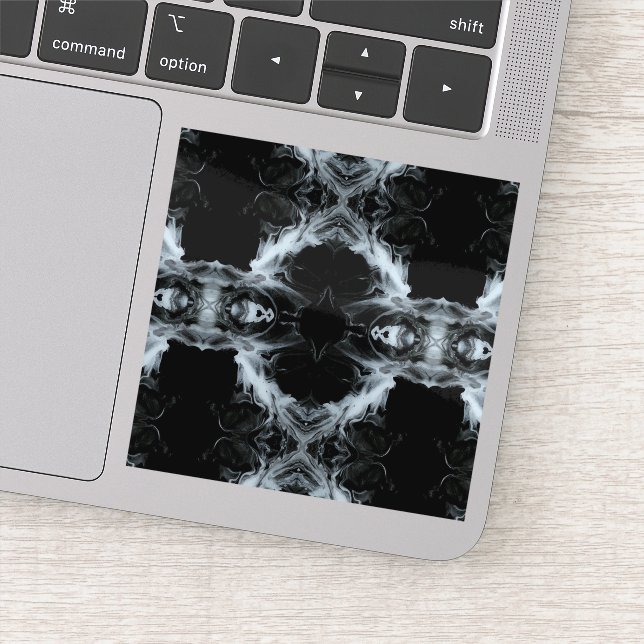 7 Deadly Sins and 7 Contrary Virtues Abstract Art Sticker (Detail)