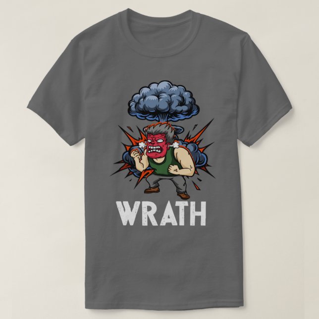 7 Deadly Sins Wrath Halloween Costume T-Shirt (Design Front)