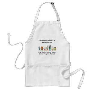 7 Dwarfs of Menopause Apron
