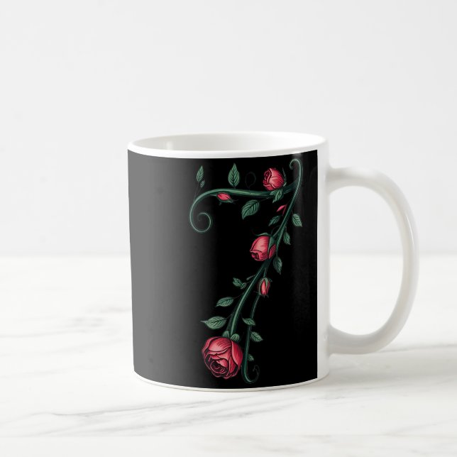 7 Floral 67 Rose Valentines Day Funny Love Matchin Coffee Mug (Right)