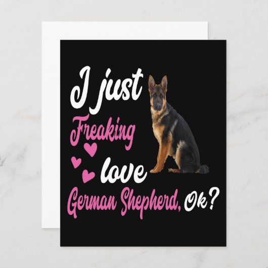 7 I Just Freaking Love German Shepherd OK (Front/Back)