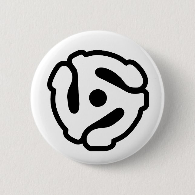 7 inch 45 rpm vinyl adapter insert spindle spider button (Front)