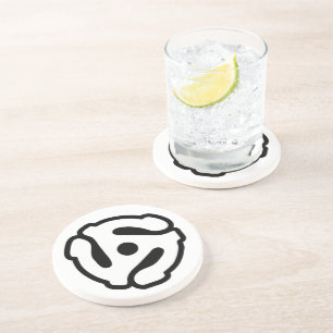 7 inch 45 rpm vinyl adapter insert spindle spider coaster