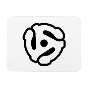 7 inch 45 rpm vinyl adapter insert spindle spider magnet