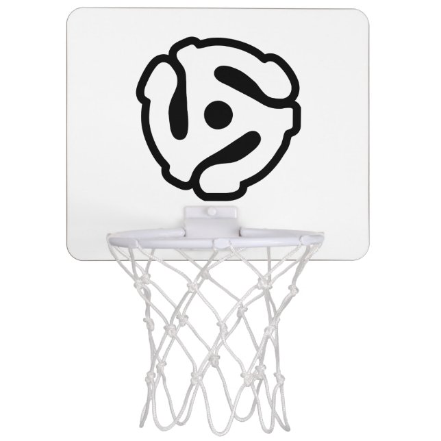 7 inch 45 rpm vinyl adapter insert spindle spider mini basketball hoop (Front)
