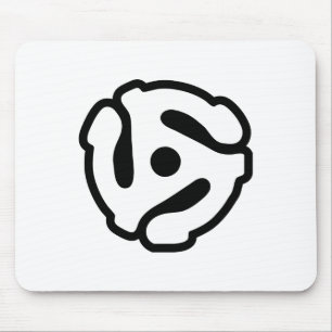 7 inch 45 rpm vinyl adapter insert spindle spider mouse pad