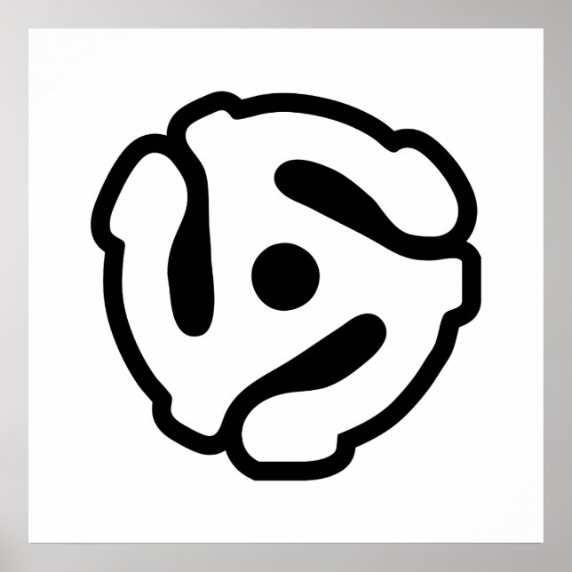 7 inch 45 rpm vinyl adapter insert spindle spider poster (Front)