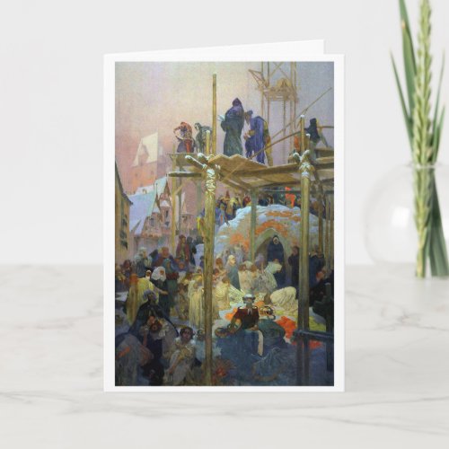 7 Jan Milic of Kromeriz Mucha Card