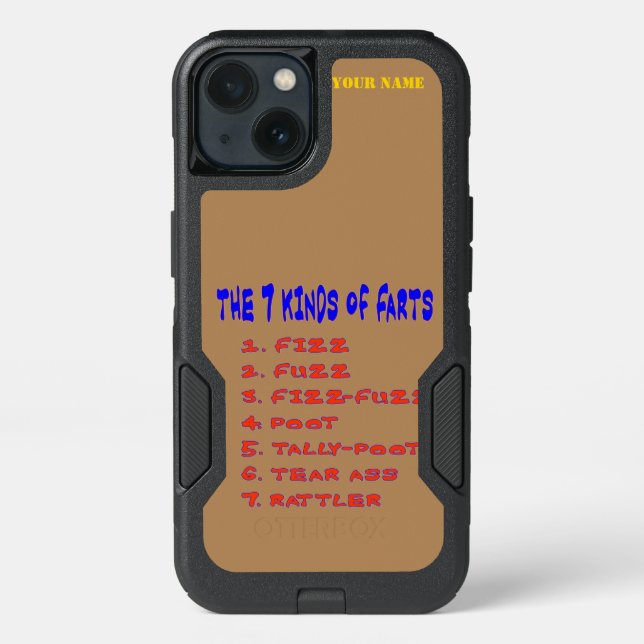 7 Kind of Farts Otterbox iPhone Case (Back)