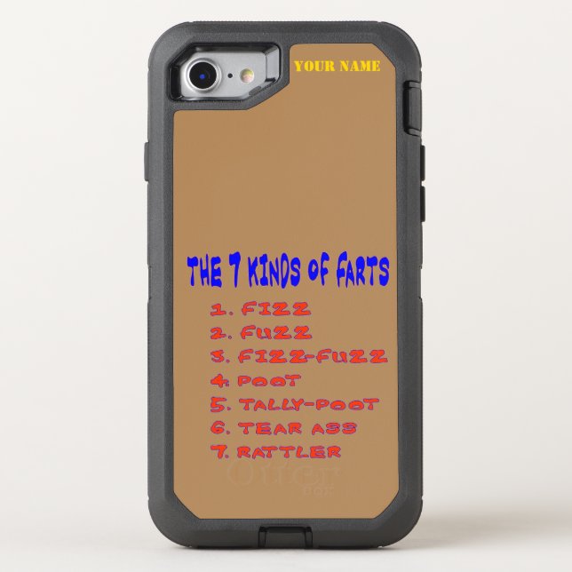 7 Kind of Farts Otterbox iPhone Case (Back)